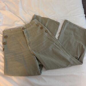 Zara CROPPED Z1975 WIDE LEG BUTTONED JEANS - Size 27/4